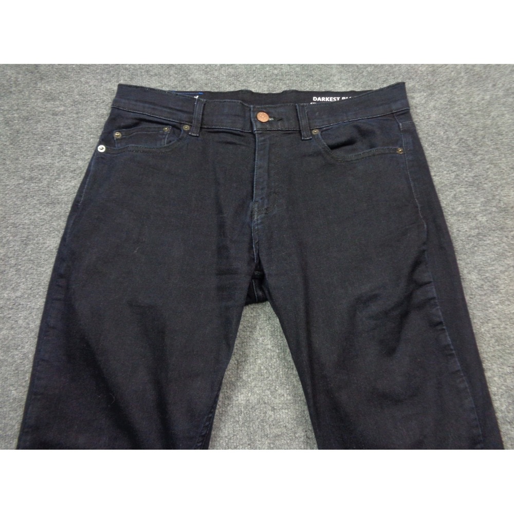 Mugsy Darkest Blues Jeans Men's 36x30 Blue Denim Stretch Comfort Dark Wash - Picture 4 of 13